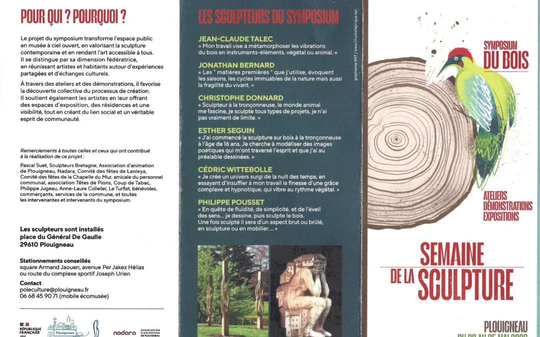 Symposium du Bois-Une belle collaboration entre Sculpteurs Bretagne et la Mairie de Plouigneau
