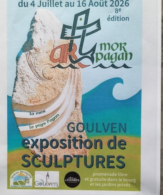 Six Sculpteurs Bretagne à ART MOR PAGAN- Exposition  de Sculptures- Goulven