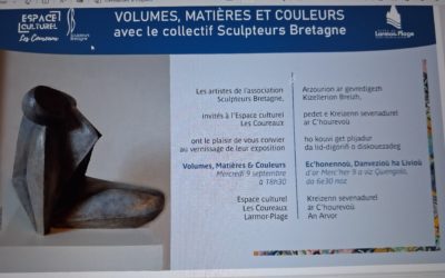 « Volumes, Matières et Couleurs » Sculpteurs Bretagne à Larmor-Plage